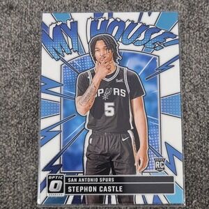 2024-25 Panini Donruss Optic Stephon Castle #16 My House RC Spurs